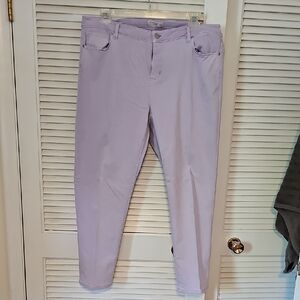 J. Jill Lilac Slim Ankle Jeans